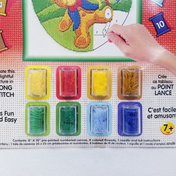 Embroidery by Numbers Kit Teddy Bears/Balloons-NWT - Picture 2 of 8